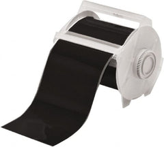 Brady - 4" Wide x 1,200" Long, Black Vinyl Tape - For Globalmark Industrial Labeling System - Exact Tooling
