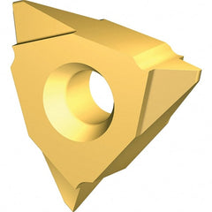 Vargus - 2VEL External Left Hand 11 W Laydown Threading Insert - Grade VKX, TiN Coated Carbide - Exact Tooling