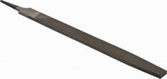 Value Collection - 16" Long, Bastard Cut, Flat American-Pattern File - Double Cut, 0.31" Overall Thickness, Tang - Exact Tooling