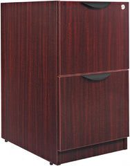 ALERA - 15-5/8" Wide x 28-1/2" High x 28-1/2" Deep, 2 Drawer Full Pedestal - Woodgrain Laminate, Mahogany - Exact Tooling