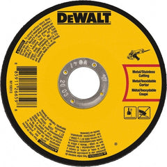 DeWALT - 7" 60 Grit Aluminum Oxide Cutoff Wheel - 0.045" Thick, 7/8" Arbor, 8,700 Max RPM, Use with Angle Grinders - Exact Tooling