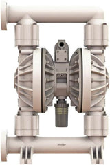 Versa-Matic - 2" NPT, Air Operated Diaphragm Pump - Buna-N Diaphragm, Polypropylene Housing - Exact Tooling