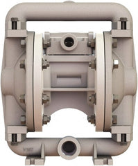 Versa-Matic - 1/2" NPT, Air Operated Diaphragm Pump - Santoprene Diaphragm, Stainless Steel Housing - Exact Tooling