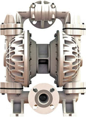 Versa-Matic - 1-1/4 \x96 1-1/2 NPT, Air Operated Diaphragm Pump - Santoprene Diaphragm, Polypropylene Housing - Exact Tooling