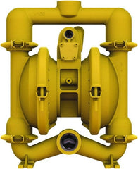 Versa-Matic - 1-1/4 \x96 1-1/2 NPT, Air Operated Diaphragm Pump - Buna-N Diaphragm, Aluminum Housing - Exact Tooling