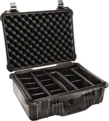 Pelican Products, Inc. - 15-49/64" Wide x 7-13/32" High, Clamshell Hard Case - Black, Polyethylene - Exact Tooling