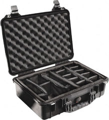 Pelican Products, Inc. - 14-1/16" Wide x 6-15/16" High, Clamshell Hard Case - Black, Polyethylene - Exact Tooling