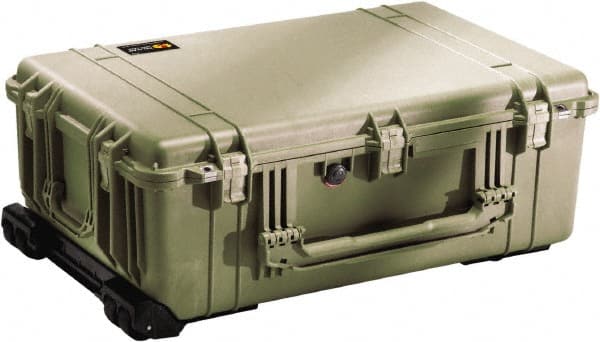 Pelican Products, Inc. - 20-15/32" Wide x 12-29/64" High, Clamshell Hard Case - Olive, Polyethylene - Exact Tooling