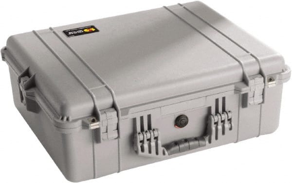 Pelican Products, Inc. - 19-23/64" Wide x 8-51/64" High, Clamshell Hard Case - Silver, Polyethylene - Exact Tooling