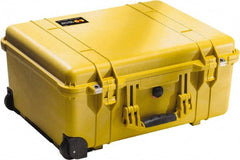 Pelican Products, Inc. - 17-59/64" Wide x 10-27/64" High, Clamshell Hard Case - Yellow, Polyethylene - Exact Tooling