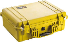 Pelican Products, Inc. - 15-49/64" Wide x 7-13/32" High, Clamshell Hard Case - Yellow, Polyethylene - Exact Tooling