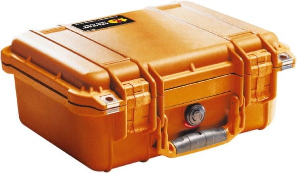 Pelican Products, Inc. - 11-5/8" Wide x 6" High, Clamshell Hard Case - Orange, Polyethylene - Exact Tooling