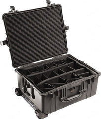 Pelican Products, Inc. - 19-11/16" Wide x 11-7/8" High, Clamshell Hard Case - Black, Polyethylene - Exact Tooling