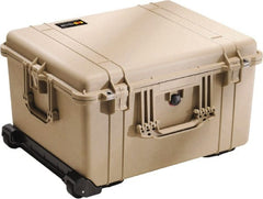Pelican Products, Inc. - 19-37/64" Wide x 13-29/32" High, Clamshell Hard Case - Tan, Polyethylene - Exact Tooling