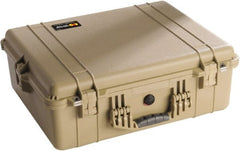 Pelican Products, Inc. - 19-23/64" Wide x 8-51/64" High, Clamshell Hard Case - Tan, Polyethylene - Exact Tooling