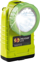 Pelican Products, Inc. - White LED Bulb, 233 Lumens, Right Angle Flashlight - Yellow Plastic Body, 4 AA Alkaline Batteries Not Included - Exact Tooling