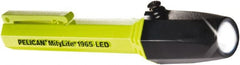 Pelican Products, Inc. - White LED Bulb, 34 Lumens, Industrial/Tactical Flashlight - Yellow Plastic Body, 2 AAA Alkaline Batteries Included - Exact Tooling