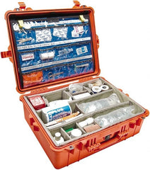 Pelican Products, Inc. - 19-23/64" Wide x 8-51/64" High, Clamshell Hard Case - Orange, Polypropylene - Exact Tooling