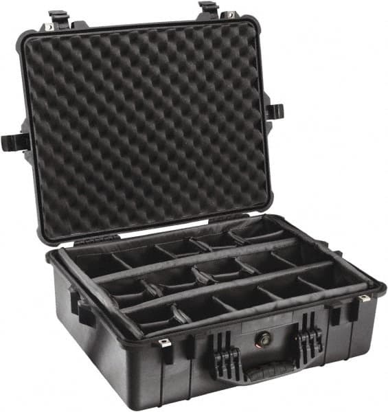 Pelican Products, Inc. - 19-23/64" Wide x 8-51/64" High, Clamshell Hard Case - Black, Polypropylene - Exact Tooling