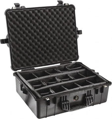 Pelican Products, Inc. - 19-23/64" Wide x 8-51/64" High, Clamshell Hard Case - Black, Polypropylene - Exact Tooling