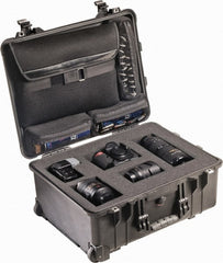 Pelican Products, Inc. - 17-59/64" Wide x 10-27/64" High, Clamshell Hard Case - Black, Polypropylene - Exact Tooling