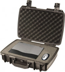 Pelican Products, Inc. - 14-45/64" Wide x 5-51/64" High, Clamshell Hard Case - Black, HPX High Performance Resin - Exact Tooling