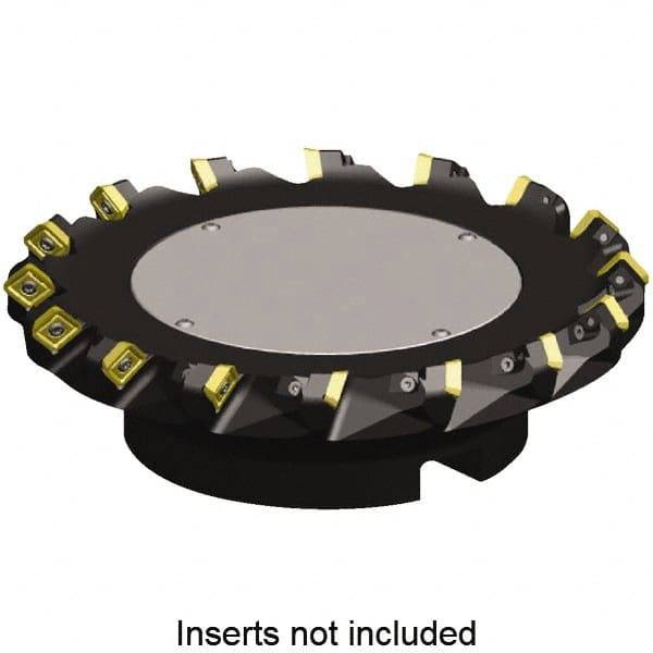 Kennametal - 6" Cut Diam, 2" Arbor Hole, 6.6mm Max Depth of Cut, 45° Indexable Chamfer & Angle Face Mill - 14 Inserts, SE...X443AE...N7... Insert, Right Hand Cut, 14 Flutes, Through Coolant, Series KSSM - Exact Tooling