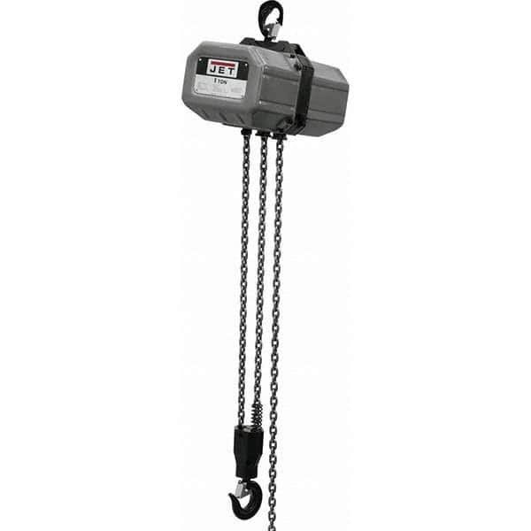 Jet - Electric Hoists Type: Electric Hoist Load Capacity (Ton): 1 - Exact Tooling