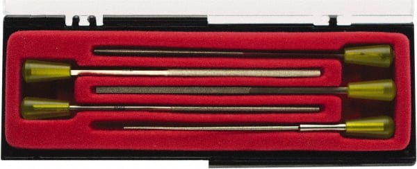 Value Collection - 3 Piece Diamond Pattern File Set - Set Includes Comprise, Square, Half Round, Round - Exact Tooling