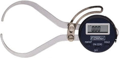 Fowler - 0 to 150mm Range, 0.3mm Resolution, Electronic Caliper - Steel with 1.56" Steel Jaws, 0.3mm Accuracy - Exact Tooling