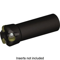 Kennametal - 1" Cutting Diam, 1-1/4" Shank Diam, 1-1/2" Max Depth of Cut, Straight Shank Indexable Copy End Mill - 3 Inserts, RNGN120400 Insert, KCRA150RN4303C125L400 Toolholder, Steel - Exact Tooling