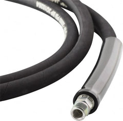 Value Collection - 3/8" Inside Diam x 3/8 NPT 10' Hydraulic Pump Hose - 10,000 psi, 59755199 Opposite End, Rubber - Exact Tooling