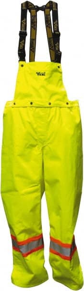Viking - Size M, High Visibility Lime, Rain, Cold Weather Bib Overall - No Pockets - Exact Tooling