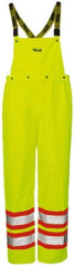 Viking - Size XL, High Visibility Yellow, Rain, Wind Resistant Bib Overall - No Pockets - Exact Tooling