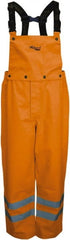 Viking - Size L, High Visibility Orange, Rain, Wind Resistant Bib Overall - No Pockets - Exact Tooling