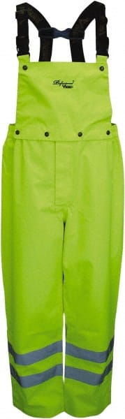 Viking - Size 2XL, High Visibility Yellow, Rain, Wind Resistant Bib Overall - No Pockets - Exact Tooling