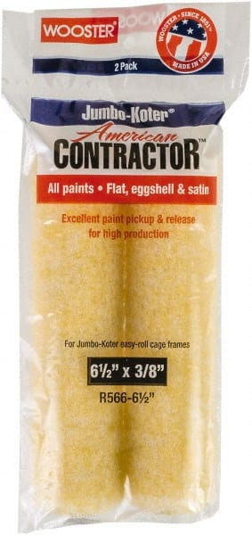 Wooster Brush - 3/8" Nap, 6-1/2" Wide Paint Mini Roller - Medium Texture, Knitted - Exact Tooling