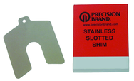 5X5 .005 SLOTTED SHIM PACK OF 20 - Exact Tooling