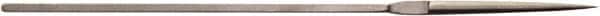 Value Collection - 5-1/2" Needle Precision Swiss Pattern Half Round File - 5/32" Width Diam, Die Sinker's Handle - Exact Tooling