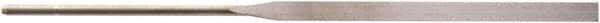 Value Collection - 5-1/2" Needle Precision Swiss Pattern Regular Pillar File - 13/64" Width Diam, Round Handle - Exact Tooling