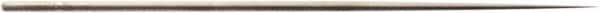 Value Collection - 5-1/2" Needle Precision Swiss Pattern Round File - 7/64" Width Diam, Round Handle - Exact Tooling