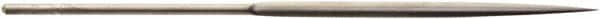 Value Collection - 5-1/2" Needle Precision Swiss Pattern Crossing File - 13/64" Width Diam, Round Handle - Exact Tooling