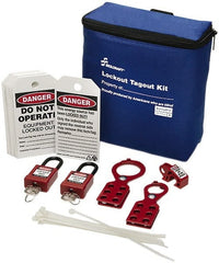 Ability One - 26 Piece Lockout Tagout Kit - Keyed Differently, Comes in Carrying Case - Exact Tooling