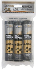 LubriMatic - 3 oz Cartridge Lithium General Purpose Grease - Black, 280°F Max Temp, NLGIG 1-1/2, - Exact Tooling