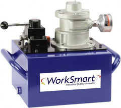 Value Collection - 10,000 psi Air-Hydraulic Pump & Jack - 3 Gal Oil Capacity, Dump Valve, Use with Single Acting Cylinders, Advance & Retract - Exact Tooling