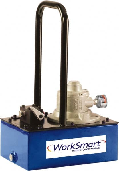 Value Collection - 10,000 psi Air-Hydraulic Pump & Jack - 1 Gal Oil Capacity, Dump Valve, Use with Single Acting Cylinders, Advance & Retract - Exact Tooling