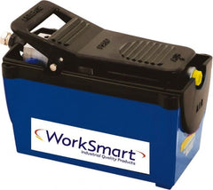 Value Collection - 10,000 psi Air-Hydraulic Pump & Jack - 122.1 Cu In Oil Capacity, Use with Single Acting Cylinders, Advance, Hold & Retract - Exact Tooling