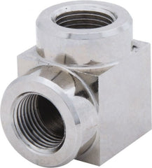 Value Collection - 3/8 Female NPTF Nickel Plated Steel Hydraulic Hose Female Elbow - 10,000 psi, 6 GPM - Exact Tooling