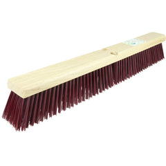 24″ Green Works Sweep, Coarse Maroon Fill with Rubberwood Block - Exact Tooling