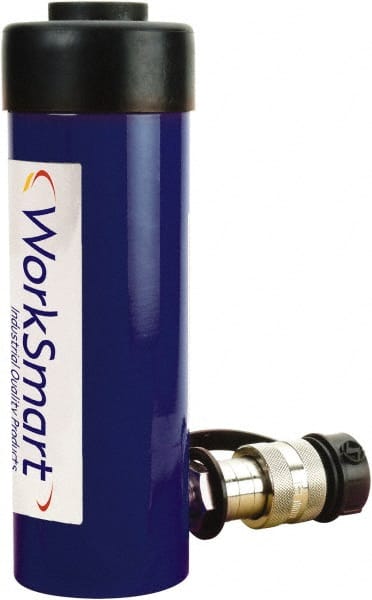Value Collection - 15 Ton, 3.98" Stroke, 12.49 Cu In Oil Capacity, Portable Hydraulic Single Acting Cylinder - 3.14 Sq In Effective Area, 7.87" Lowered Ht., 11.85" Max Ht., 2" Cyl Bore Diam, 1.63" Plunger Rod Diam, 10,000 Max psi - Exact Tooling